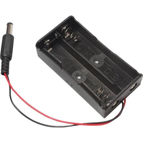 300pcs/lot MasterFire 2 x 3.7V 18650 Battery Storage Box Holder 2 Slots Batteries Case Cover With Wired Lead/DC Connector