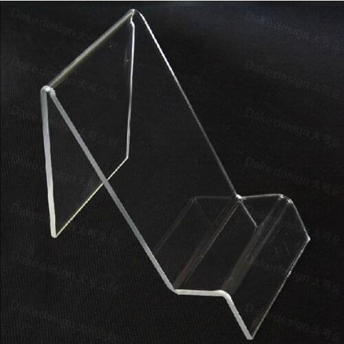 5pcs/lot Clear acrylic cellphone display shelf digital commodity frame mobile phone show stand holder