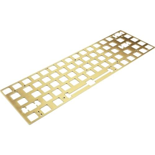 65% 68 GK68 CNC Brass Plate Brush Finish For Replace GK68X GK68XS Aluminum Case And Plastic Case Mechanical Keyboard