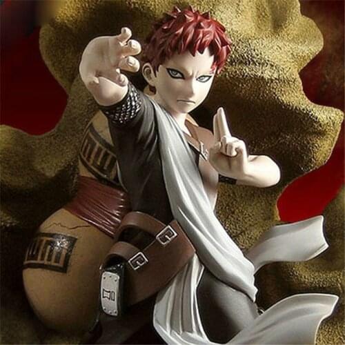 Anime Naruto Shippuden Shinobi Sabaku no Gaara Sand Coffin PVC Action Gaara Figure Model Collectible Toy Kids Gifts Doll 21.5cm