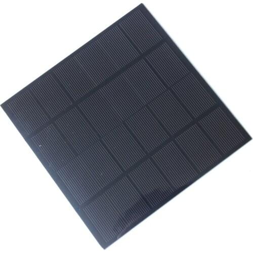 BUHESHUI 3W 6V Mini Solar Cell Monocrystalline PET 145*145MM Solar Panel Charger For 3.7V Batttery System Wholesale 500pcs