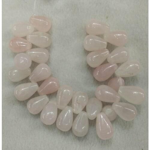Wholesale 30pcs/lot 11X16mm high quality natural quartz stone drop shape beads For Jewelry Making DIY Necklace Bracelet free