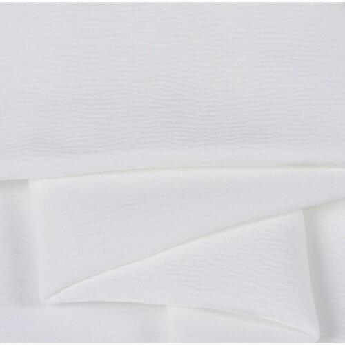 CF495 1m Noble Solid White Ultra Luxury Lustrous MoireTexture Satin Fabric Womens Fashion Formal Dress Haute Couture Fabrics