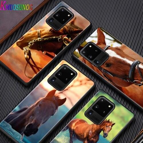 Running Horse Animal for Samsung Note 20 S20 FE Lite Ultra Plus A91 A81 A71 A51 A41 A31 A21 A11 A12 A42 A01 Phone Case