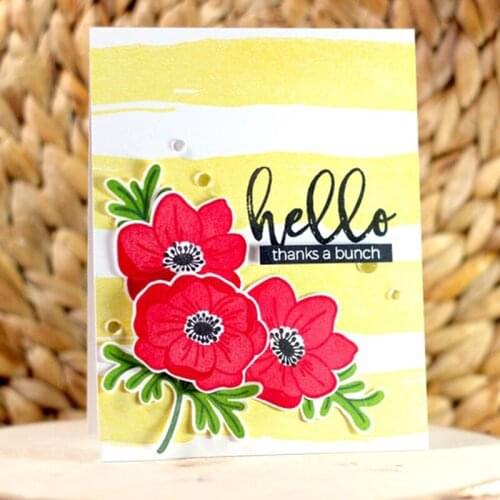 Blooming Flower Leaf Transparent Stamp Clear Stamps for DIY Scrapbooking Paper Cards Making Decorative Crafts Supplies New 2018