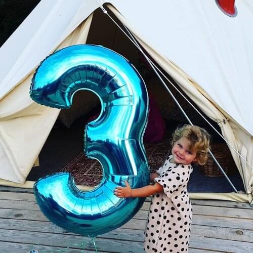 40 inch rose Gold Silver pink blue black big size Number Foil Helium Balloons 0-9 Birthday Wedding Party Decor Kids Ball