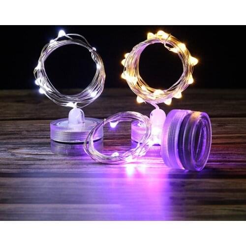 String Lights 20LED Diving Waterproof Copper Wire Lamp Fish Tank Underwater Landscape Christmas Wedding Halloween Decoration