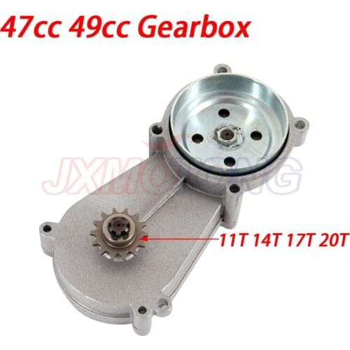 T8F 11T 14T 17T 20T 49cc mini motor small off-road motorcycle transmission gear gearbox chain plate sprocke 47cc pocke