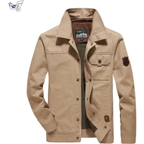 XIYOUNIAO 2021 Mens Jacket Coat M-6XL Casual Solid Men Outerwear Slim Fit Khaki Army Cotton Male Jackets Brand Clothing