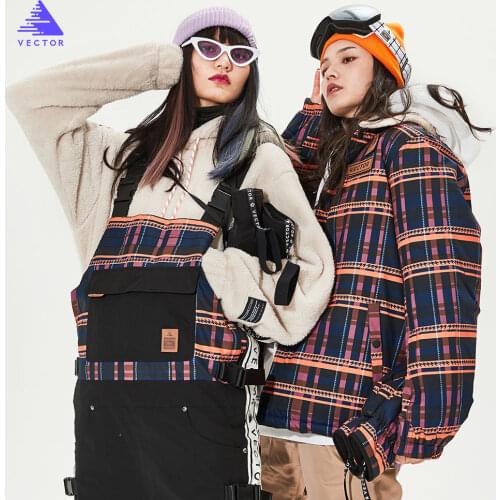 Men Women Pants Bib Overalls Jacket Reversible Jacket Winter Warm Windproof Waterproof Outdoor Sports Snowboard Skiing