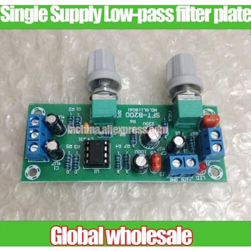 Single Supply Low-pass filter plates / subwoofer Front panel / 2.1 3-channel single-supply 10-24V non-amplifier board