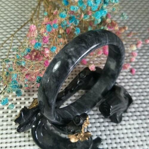 Drop Shipping Wholesale Natural Stone 64-65mm Jade Bangles Jewelry Lucky Auspicious Amulet Jade Bangles Fine Jewelry