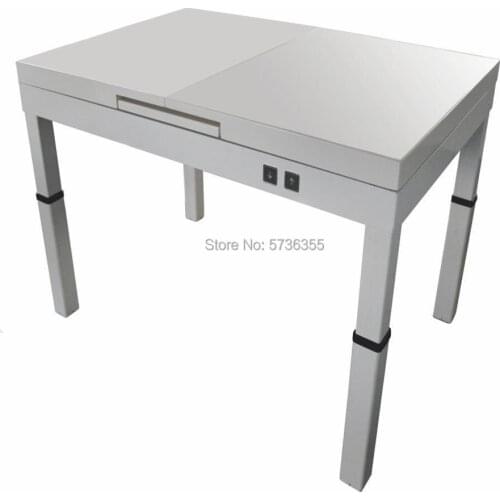 Height adjustable coffee-dinner table