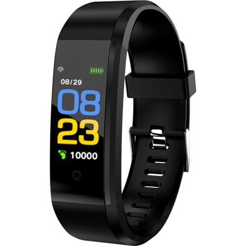 ID115plus Smart Bracelet 90mAh Heart Rate Blood Pressure Monitoring Calorie Fitness IP67 Waterproof BT Alarm Sports Wristwatch