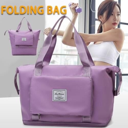 Large Capacity Folding WaterProof Handbags Unisex Travel Organizer Bags Women Luggage Travel Yoga Sport Packing Storage Bag SET