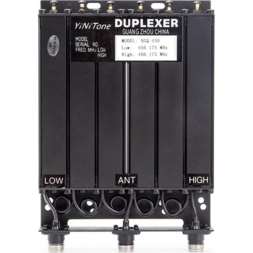 Iron+Copper UHF 400-470MHz 25W Duplexer Radio Repeater N Female Connectors Walkie-Talkie Repeater Box Duplexer SGQ-450
