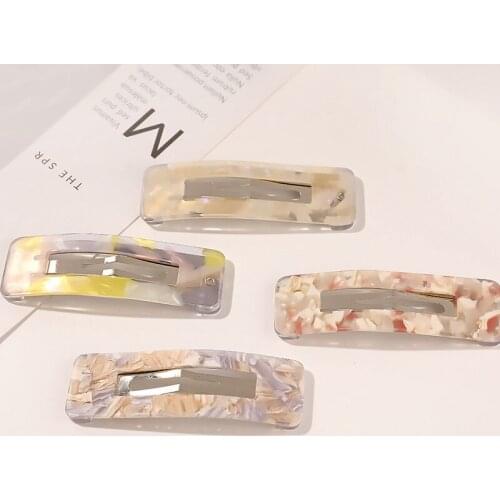 1Pcs Geometric Hairpins Barrettes Girls Hairgrips Fashion Duckbill Hair Clip Women Cute Hair Accessories Hair Ornament