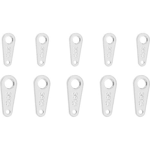 925 Sterling Silver connectors Sterling Silver Color Necklace Fingdings For Necklace Making Jewelry Accessories 10pcs