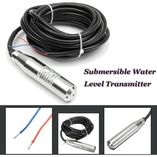 3pcs 304 STAINLESS STEEL WATER LEVEL TRANSMITTER TRANSDUCER SENSOR 4-20MA 0-5M