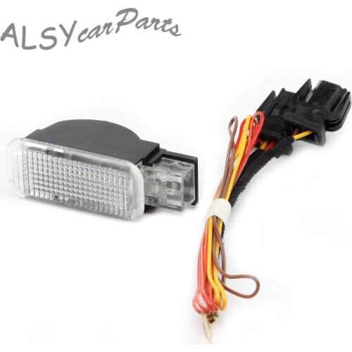 4B0 947 415 A LED lights Glove Box Interior Lights Harness Kit For Audi A4 A5 Q5 Q7 TT RS4 RS5 RS6 VW Sharan Transporter Skoda