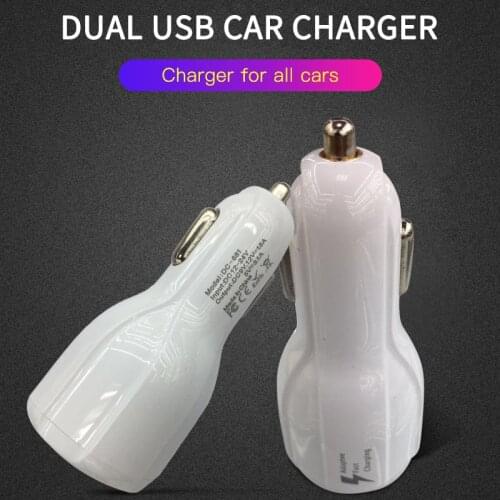 DIYSECUR Car USB Charger Quick Charge Mobile Phone Charger 2 Port USB Fast Car Charger for iPhone Samsung Tablet Car-Charger