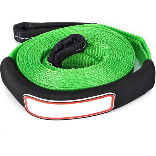 5m/16.4ft 5Tons Car Towing Rope Strap Tow Cable with Hooks Emergency Heavy Duty New