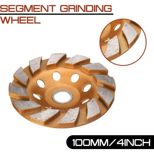 8 Holes Segment Grinding Wheel 100mm/4inch HGS Diamond Grind Cup Disc Concrete Granite Stone Grinder DIY Power Tool