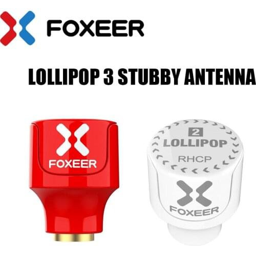 Foxeer Lollipop 3 Stubby Antenna 5.8G 2.3Dbi RHCP LHCP 22.7mm 4.8g FPV SMA Micro Mushroom Receiver Antenna for FPV Racing drone