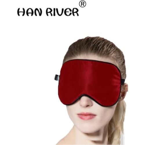 HANRIVER Silk eye mask shading breathable female cute sleeping sleep earplugs noise-canceling three-piece alleviate eye fatigue