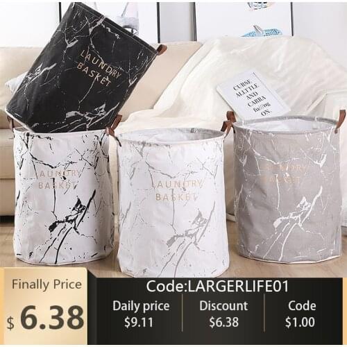 Laundry Basket Canvas Waterproof Organizer Basket Large Capacity Laundry Hamper Dirty Clothes Storage Basket Home Storage Bin