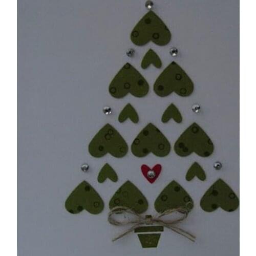 Heart tree Frame Metal Cutting Die Stencil for Paper Card Decor Craft Scrapbooking Stamps Album Embossing festival card