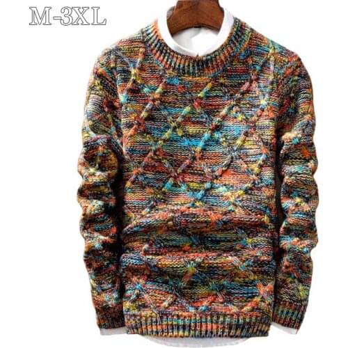 Winter Sweater Men 2020 New Pullover Men Sweater Casual O-Neck Slim Fit Long Sleeve Knitted Mens Sweaters Pull Homme Size M-3XL