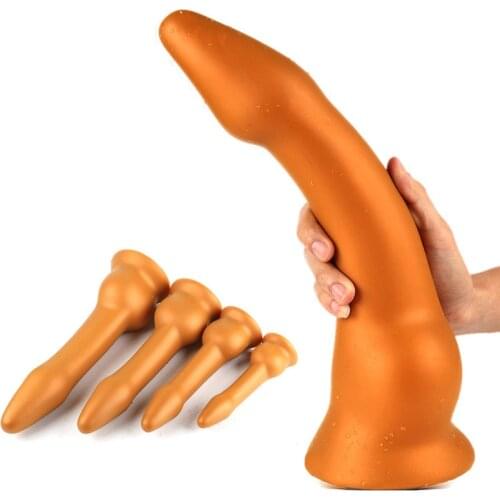 Soft Long Anal Plug Dildo Huge Butt Plug Adult Erotic Sex Toys For Women Men Prostate Massage Vagina Stimulator Big Anus Dilator