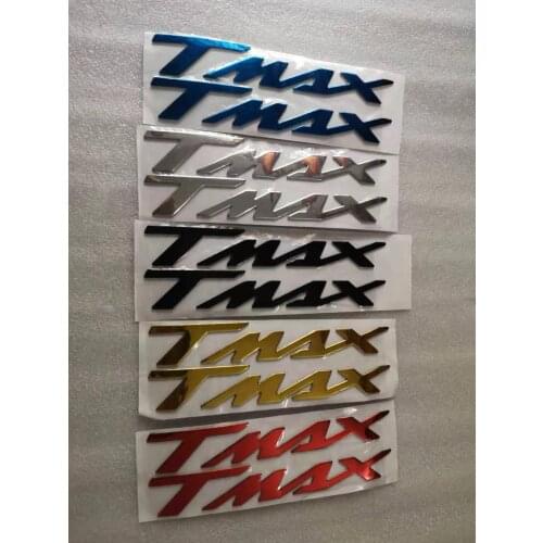 Motorcycle Emblem Badge Decal 3D Tank Wheel Logo "TMAX" Sticker For YAMAHA TMAX530 500 Silver Black Red Blue Gold