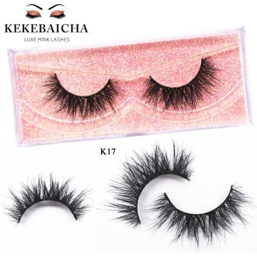 KEKEBAICHA Eyelashes Natural Volume 3D Mink Lashes Natural Long Mink False Eyelashes Handmade Full Strip Lashes Makeup K17 Lash