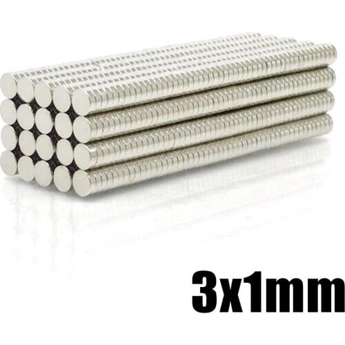 50-2000PCS 3 x 1mm Powerful Super Strong Rare Earth Neodymium Disc Magnets 3x1 mm n35 Small Round Magnet 3*1