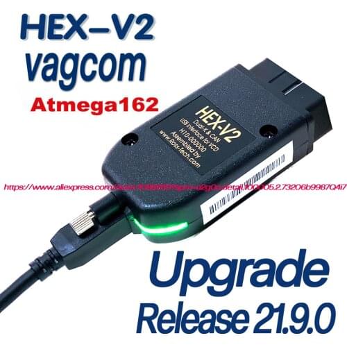 Promotion New Real Refrech HEX V2 Interface For VAG COM VAGCOM VW-AUDi Professional Scan Code Reset 1996-2021 Upgrade Hardware