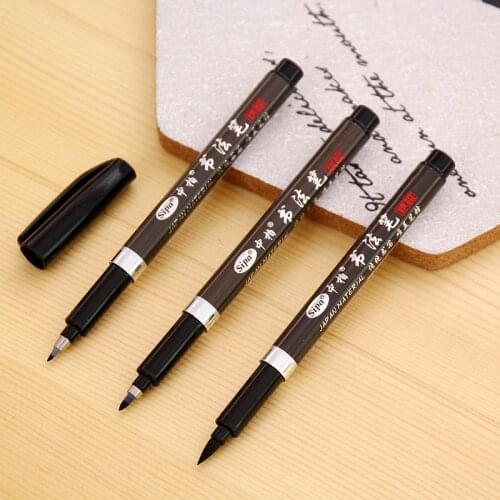 1 PCS New Creative Calligraphy Exercise Pen Japan Material Brush For Signature Chinese Words Learning Stationery School Supplies