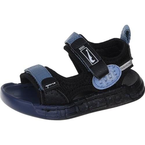 Childrens Sandals мыльницы пляжная обувь Boys And Girls Casual Beach Shoes 2021 Summer New Open-toed Soft Bottom Kids Fashion