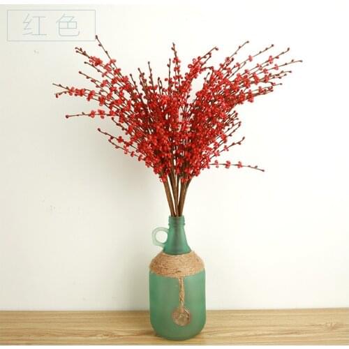 Silk Flower 21 Head Artificial Flowers Fake Leaf Wedding Home Party Decoration Flower Winter Jasmine Artificial Flowers Cheap