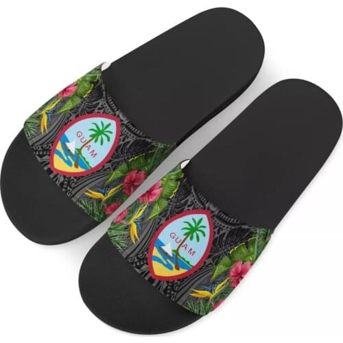 Polynesian Samoan style slippers for men and women printing fashion beach shoes indoor home One piece open-toe style sandals