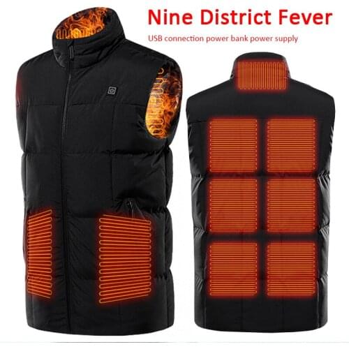 Smart Heated Jacket Electric Jacket Heating Clothing Heating Jacket USB Constant Temperature Heating Vest Warm Up Heating Pad