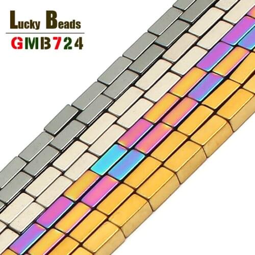 High Quality 95pcs/lot 4*2mm Natural Hematite Stone Loose Spacer Beads Dyed Color for DIY Bead Bracelet Necklace