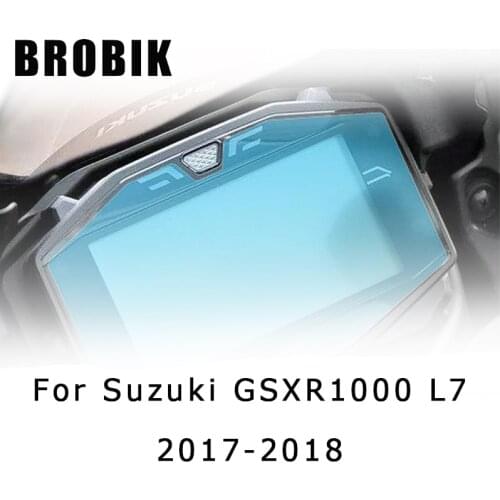 BROBIK Motorcycle Speedometer Scratch Cluster Screen Protection Film Protector For Suzuki GSXR1000 L7 2017-2018