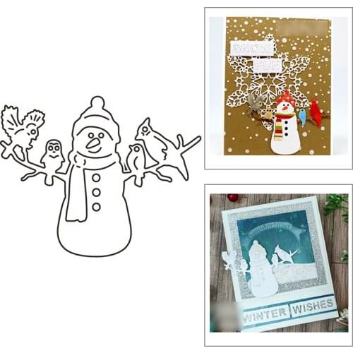 2021 New Christmas Snowman Scarf and Hat Metal Cutting Dies For DIY Craft Making Greeting Card Scrapbooking No Clear Stamps Set