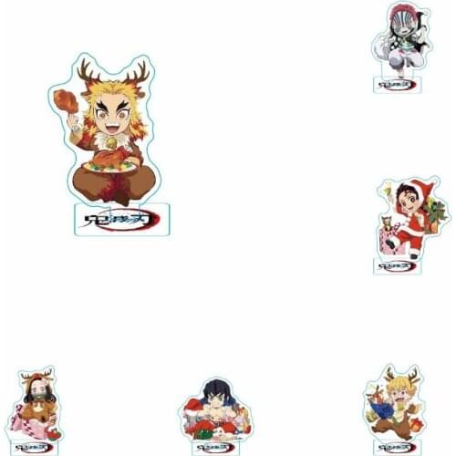 Anime Demon Slayer Kimetsu No Yaiba Hashira Giyuu Muichirou Shinob Cute Acrylic Stand Figure Model Desk Decor Christma Gift