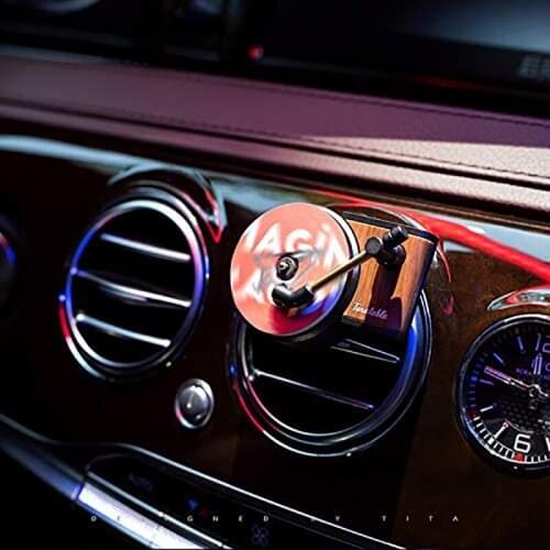 Car Air Diffusers Freshener Record Player Car Decor Car Perfume Phonograph Auto Air Vent Essential Oil Clip Interior Accessories