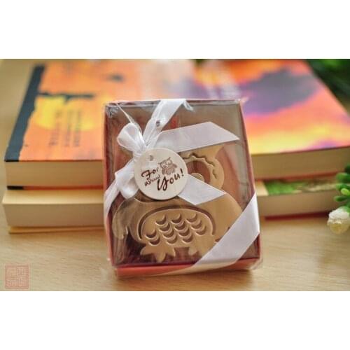 Free shipping Creative stainless steel bookmarks night owl metal bookmark/gift bookmark,300pcs/lot,wholesale