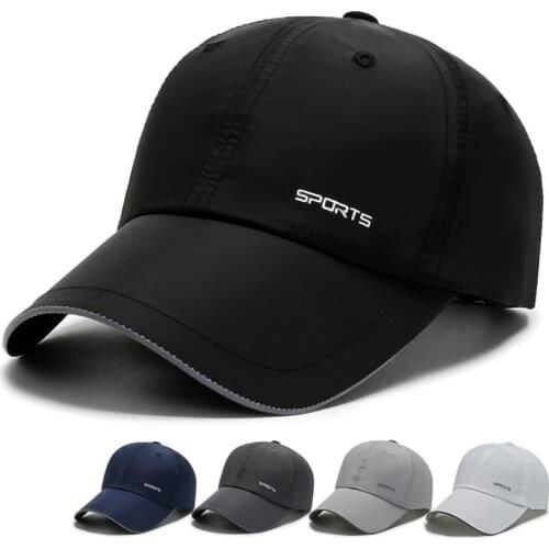 Unisex Summer Quick Drying Baseball Cap Polyester Breathable Sports Snapback Caps for Men Women Student Casual Outdoor Sun Hat