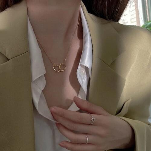 Tocona New Trendy Geometry Clavicle Chain Necklace for Women Hollow Alloy Metal Gold Color Party Jewelry Accessories 18159